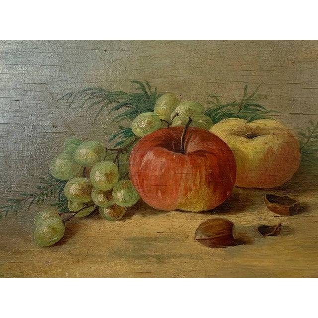 Camel Oil Painting Still Life With Apples For Sale - Image 8 of 12