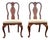 Late 20th Century Attributed Ethan Allen Queen Anne Cherry Dining Chairs – Pair For Sale