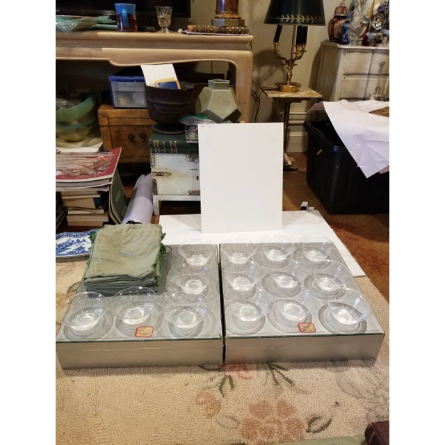 Art Deco Antique Steuben Glass Finger Bowls 14 For Sale - Image 3 of 11