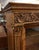 Brown Late 19th Century Figural Carved Tiger Oak China Cabinet by Aj Johnson Chicago For Sale - Image 8 of 15