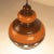 Orange and Brown Ceramic Pendant Lamp For Sale - Image 5 of 8