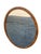 Wood 1940 Ovel Fruitwood Mirror New Glass. For Sale - Image 7 of 9