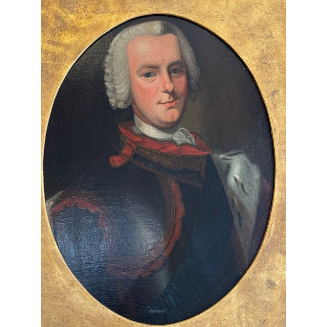 Antique oil on board. AFTER Sir Godfrey Knellers (German/British 1614-1723) portrait of George I, Elector of Hanover &...
