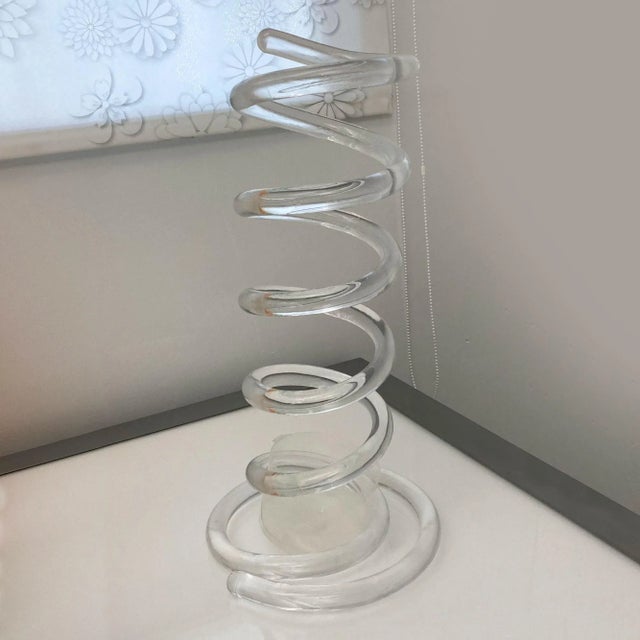 Dorothy Thorpe Dorothy Thorpe Lucite Umbrella Stand For Sale - Image 4 of 10