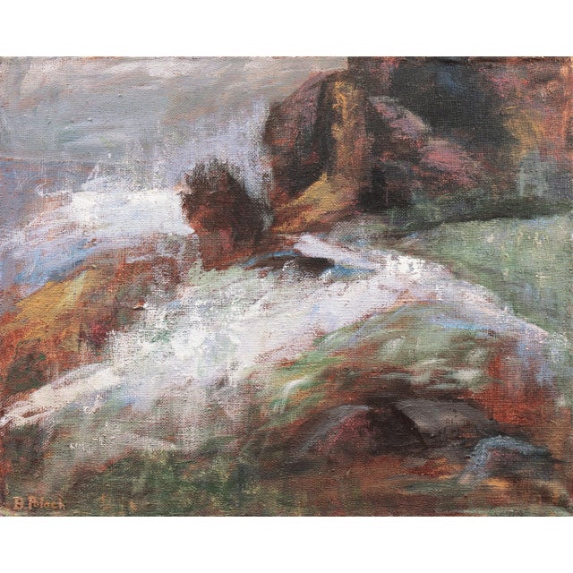 'Abstracted Oceanscape' by Barbara Polach For Sale - Image 13 of 13