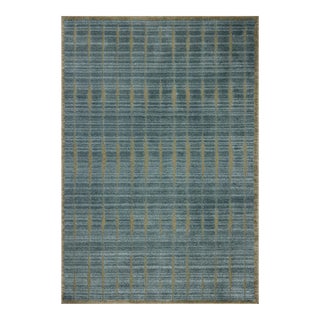 Chris Loves Julia x Loloi Calvin Ocean / Olive 7'-10" x 10' Area Rug For Sale