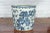 Mid 20th Century Chinese Vintage Porcelain Cache-Pot Planter with Blue and White Landscape For Sale - Image 5 of 13
