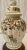 French Provincial Boho Chic Hand Painted Floral Ginger Jar Table Lamp For Sale - Image 3 of 8