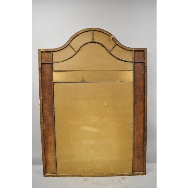 Antique French Neoclassical Gold Figural Gesso Large Trumeau Floor Mirror For Sale - Image 10 of 12