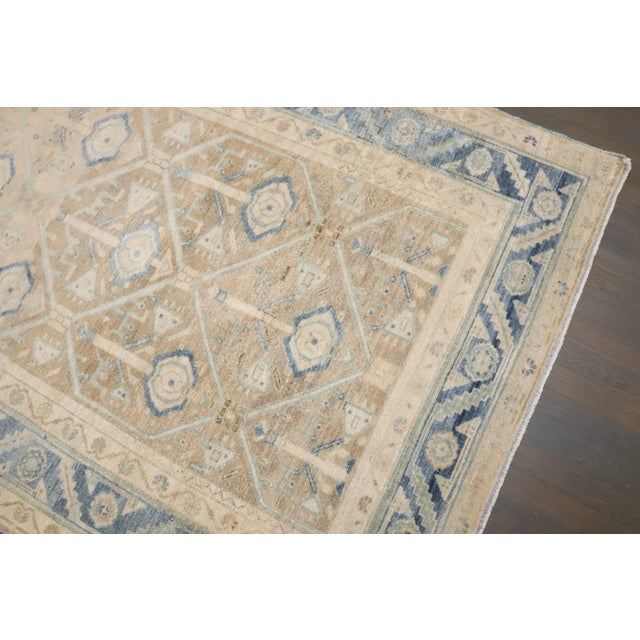 a mid 20th century Neutral Color Persian Hamedan Rug in neutral tones