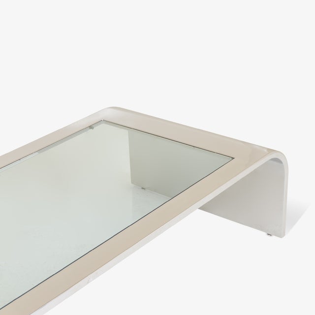 Brueton Stainless Steel Waterfall Cocktail Table by Brueton For Sale - Image 4 of 5