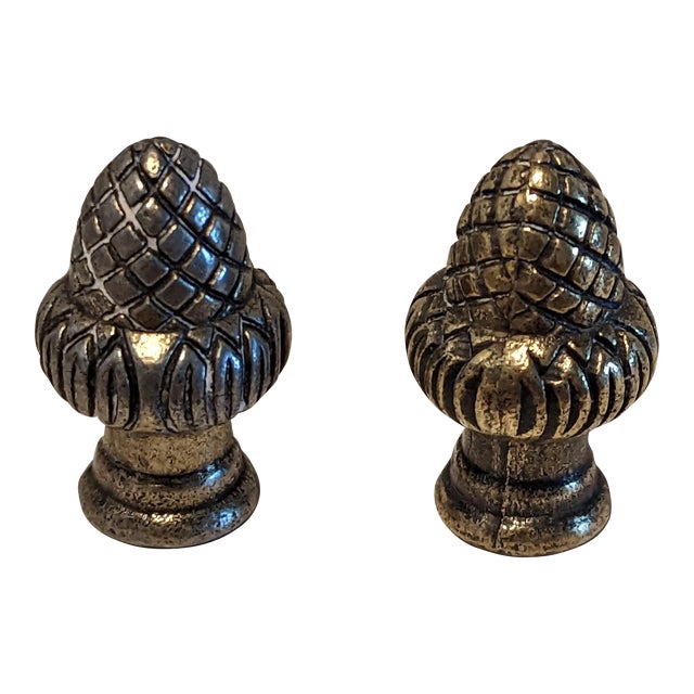 1970s Pine Cone End Cap Finial With Adjustments Finials a Pair Chairish