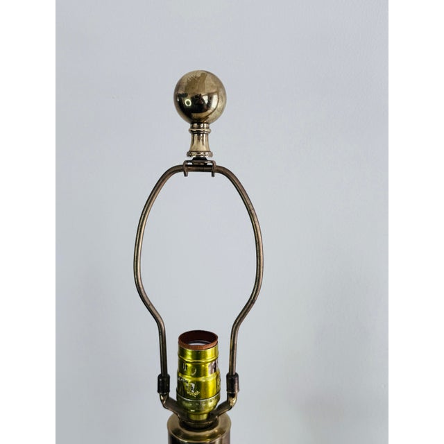1960s Tommi Parzinger Style Stiffel Solid Brass Table Lamps, a Pair For Sale - Image 10 of 10