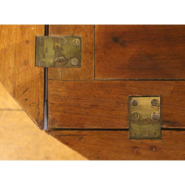 Late 18th Century Circa 1780 English Butler's Tray on Custom Coffee Table Stand For Sale - Image 5 of 7