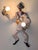 White 1950s Figurative Venetian Polychrome Glazed Ceramic Sailor Wall Sconce, Signed For Sale - Image 8 of 11