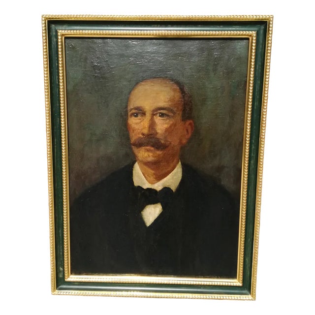 Carlo Ceroni, Portrait, 1870, Oil on Canvas, Framed For Sale