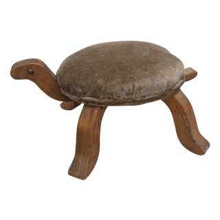 Vintage Turtle Footstool For Sale