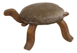 Vintage Turtle Footstool