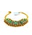 English Bochic “Vintage Retro” Natural Emeralds & Diamonds Set In 18K Gold & Silver For Sale - Image 3 of 16