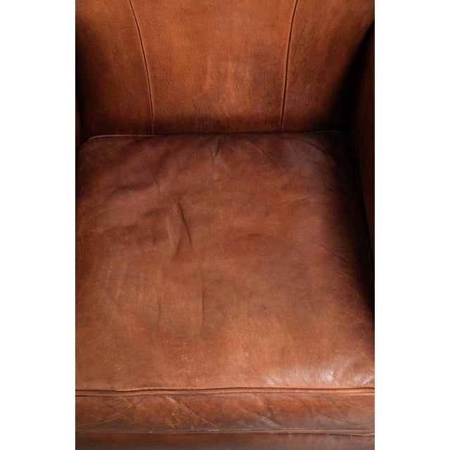 Vintage Sheepskin Armchair with Decorative Studs For Sale - Image 6 of 15
