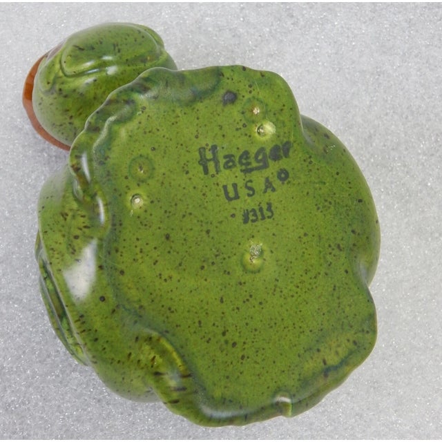 Mid-Century Modern Vintage MCM Haeger Turtle Green Figural Planter For Sale - Image 3 of 3