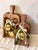 Antique Early 20th Century Wooden Cereal Scoops with Reversible Christmas Decorations, Set of 2 For Sale - Image 3 of 12