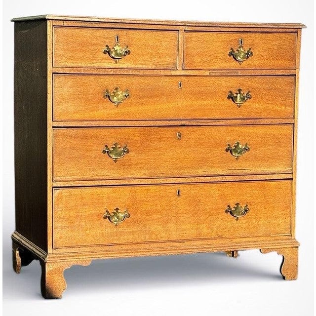 Georgian Light Oak Chest of Drawers For Sale - Image 13 of 13