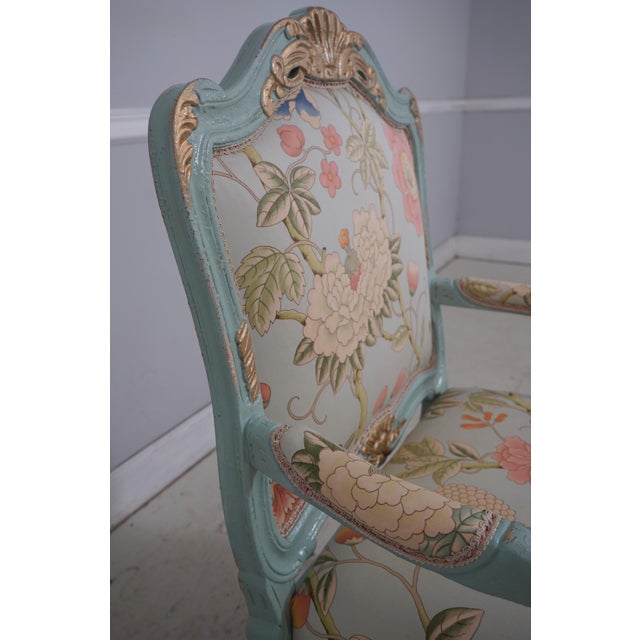 Pair of French Louis XV Style Fauteuil Armchairs For Sale In Philadelphia - Image 6 of 18