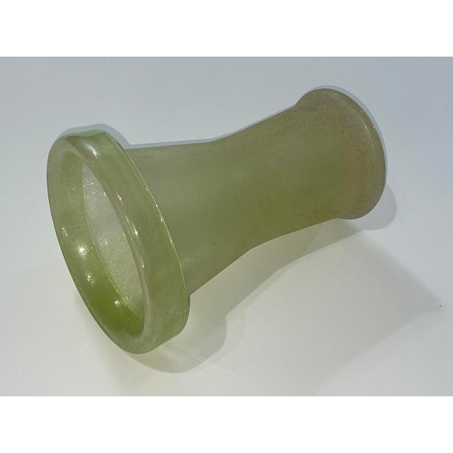 Architectural Italian Art Glass Vase With Scavo Finish, Circa 1960s–70s For Sale - Image 4 of 6