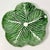 1990s Vintage Hollywood Regency Boho Chic Majolica Cabbage Ware Dinner Plates - Set of 6. For Sale - Image 14 of 14