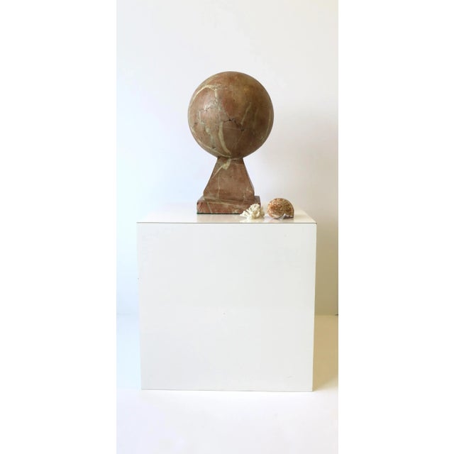 Stone Marble Sphere Sculpture, Modern Art Deco, Circa Early-20th Century For Sale - Image 7 of 13