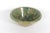 Vintage Green Sponge Ware Bowl Primitive Rustic Speckled Pottery For Sale - Image 4 of 9