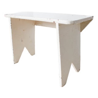 Primative French Farmhouse Bench/28" For Sale