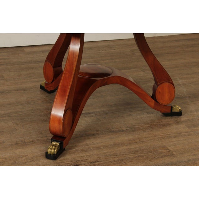 Brown John Widdicomb Round Mahogany Dining Table Designed By Chad Womack For Sale - Image 8 of 18