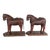 Pair of Early 20th Century Wood Horses For Sale