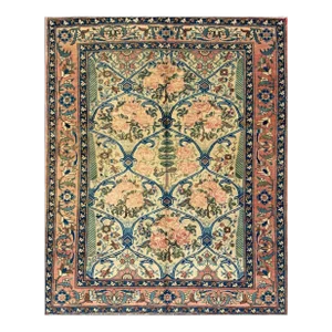 1960s Old Persian Bakhtiari Area Rug 5x7