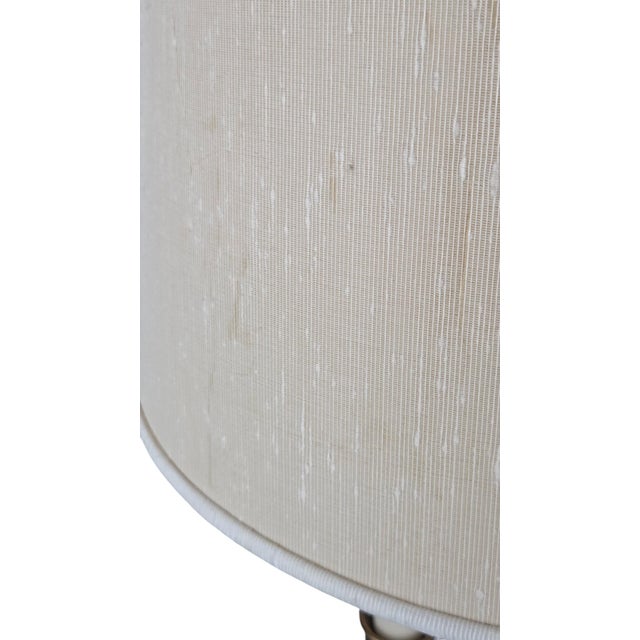 Vintage Brass Bouillotte Lamp With Drum Shade For Sale - Image 13 of 14