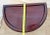 Late 20th Century China Cabinet Demilune Half Moon Shape Curio Display, Led Lighted, Beveled Glass For Sale - Image 12 of 14