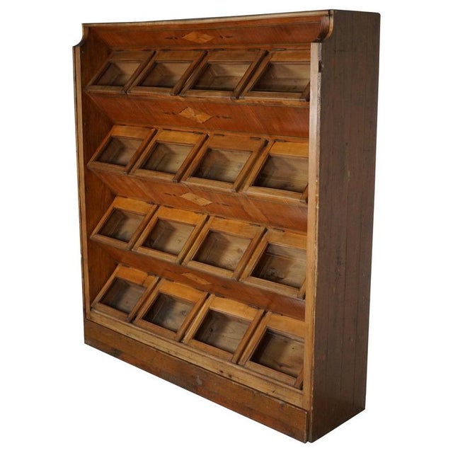 Large Dutch Beech Haberdashery Shop Cabinet, 1920s-1930s For Sale - Image 18 of 18
