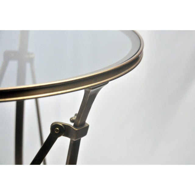 French Louis XVI-Style Bronze Gueridon Side Tables - a Pair For Sale - Image 3 of 8