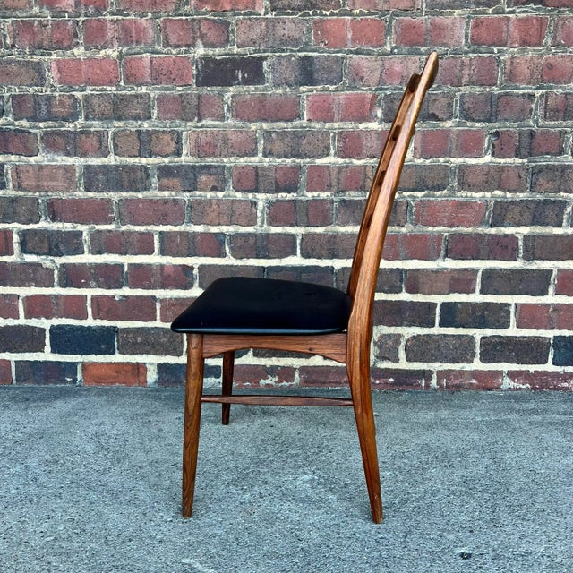 Mid 20th Century Niels Koefoed “Lis” Danish Rosewood Dining Chair For Sale - Image 5 of 12