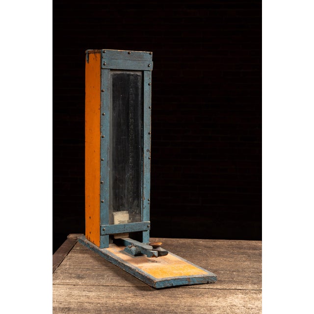 Antique "High Striker" Folk Art Tabletop Carnival Game For Sale - Image 4 of 13