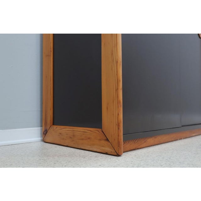 Wood Vintage Postmodern Laminate and Wood Sideboard, 1970s For Sale - Image 7 of 15