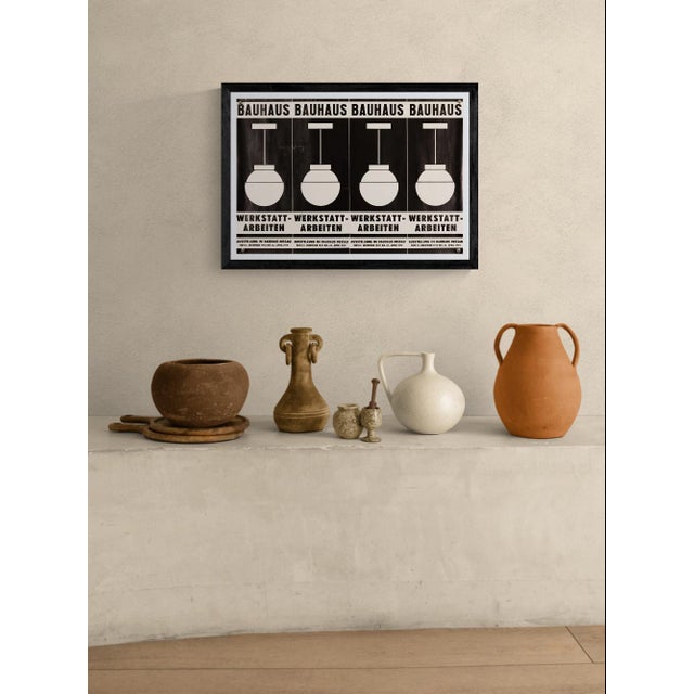 The Piece This original 1979 exhibition poster was created for the "Bauhaus Werkstatt Arbeiten" showcase at the historic...
