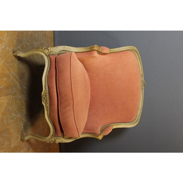 Set of Louis XV Style Bergeres in Painted Beech, 1900s For Sale - Image 4 of 13