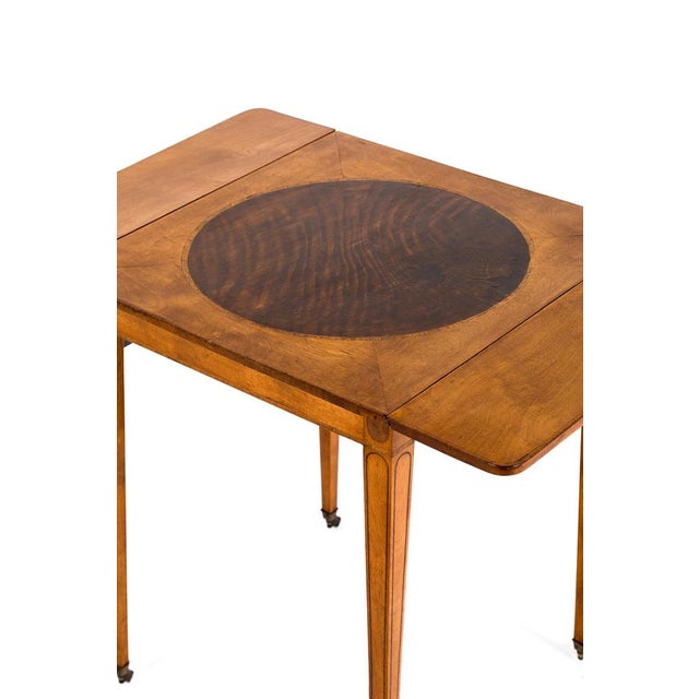 Pembroke Table in Satinwood For Sale - Image 11 of 17