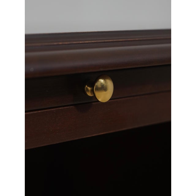 1980s Harden 1 Drawer Cherry Georgian Style Nightstand For Sale - Image 12 of 18