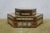 Late 20th Century 2 VTG Hexagonal Marquetry Mop Mosaic Inlaid Wooden Jewelry Trinket Boxes Pair For Sale - Image 5 of 18