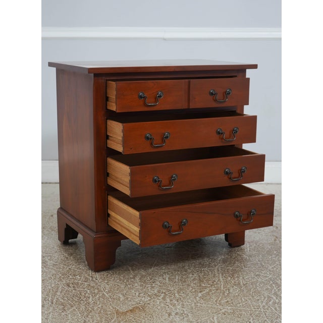 Stickley Pair of Stickley Antiquities Mahogany Bachelor Chests For Sale - Image 4 of 18