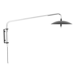 Signal Arm Sconce, Black & Nickel, by Souda, Plugin, Modern, Minimal, Contemporary, Led Wall Lighting For Sale